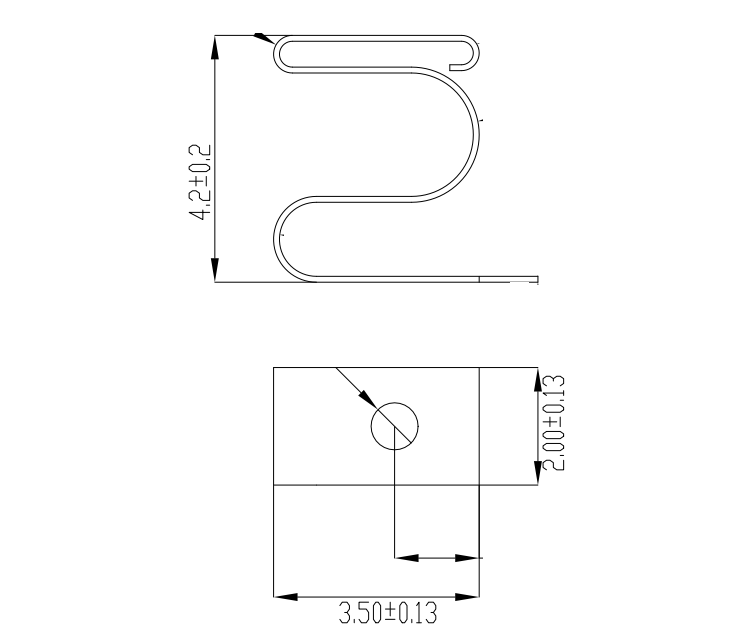 镀金弹片PCB板接地弹片用于仪器仪表电路板